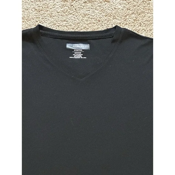 Men's Alfani Stretch Short Sleeve V Neck Shirt - Medium - Picture 2 of 3